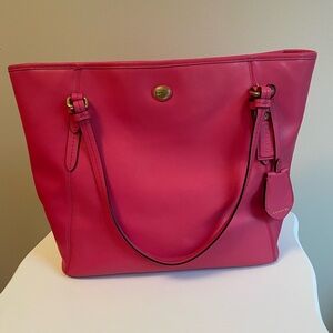 COACH Pink Leather Tote
